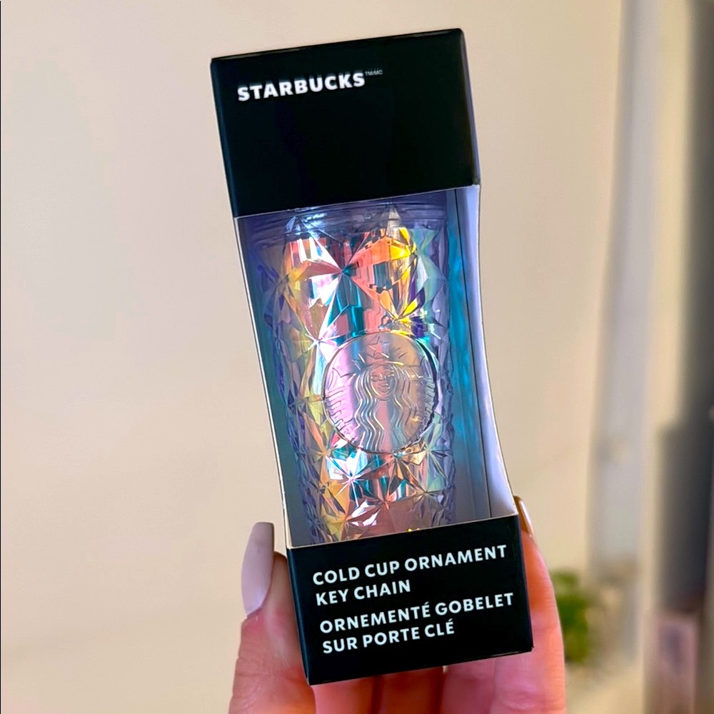 Starbucks Iridescent Cold Cup Key Chain